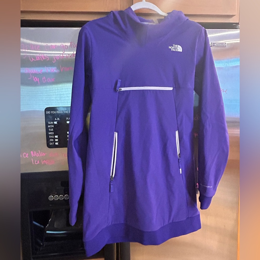 The North Face Girls Sz XL 18 Tekno Pullover Purple Hoodie